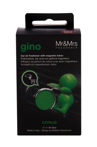 Mr&Mrs Fragrance Gino Vůně do auta 1 ks Citrus unisex