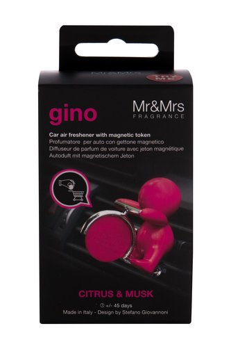 Mr&Mrs Fragrance Gino Vôňa do auta 1 ks Citrus & Musk unisex