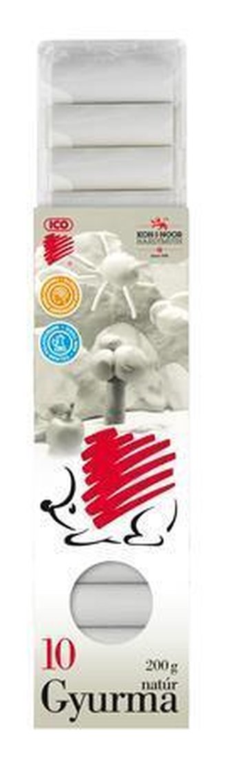 Modelína, 200 g, ICO "Ježek", šedá