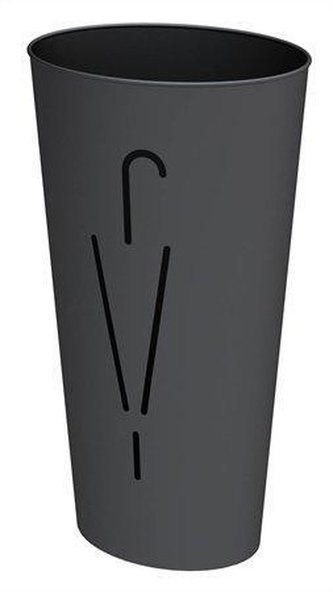 Stojan na deštníky, kovový, ALBA "Rainy", černý