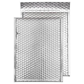 Obálka, lesklá stříbrná, bublinková, C4, 324 x 230 mm, BLAKE MBS324