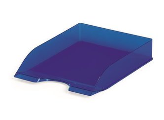 Odkladač "Basic", transparentní modrá, plast, DURABLE