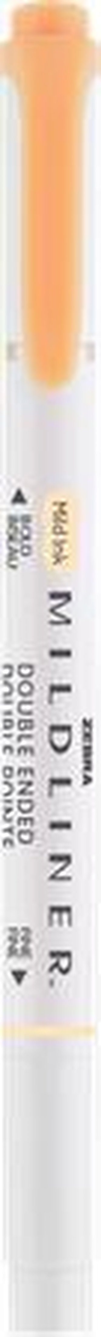 Oboustranný zvýrazňovač "Mildliner Fluorescent", oranžová, 1,4 - 4 mm, ZEBRA 78190