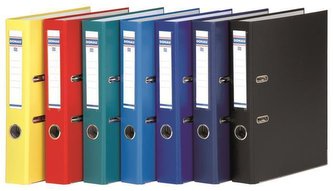 Pákový pořadač "Master", černý, 50 mm, A4, s ochranným spodním kováním, PP/karton, DONAU