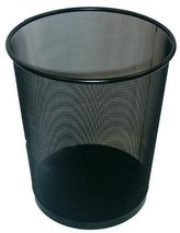 Odpadkový koš drátěný, černá, VICTORIA