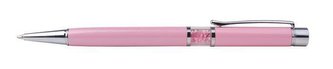 Kuličkové pero SWAROVSKI® Crystals, růžová, růžové krystaly ve střední části pera, ART CRYSTELLA® 18