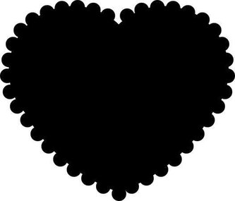 Ozdobná děrovačka, 16 mm, vroubkované srdíčko