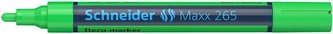 Křídový popisovač "Maxx 265", světle zelená, 2-3mm, tekutý, SCHNEIDER