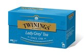 Čaj, černý, 25x2 g, TWININGS "Lady grey"