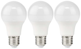 NEDIS LED žárovka E27/ A60/ 11 W/ 220 V/ 1055 lm/ 2700 K/ teplá bílá/ matná/ 3 kusy