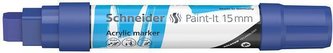 120303 Akrylový popisovač "Paint-It 330", modrá, 15 mm, SCHNEIDER