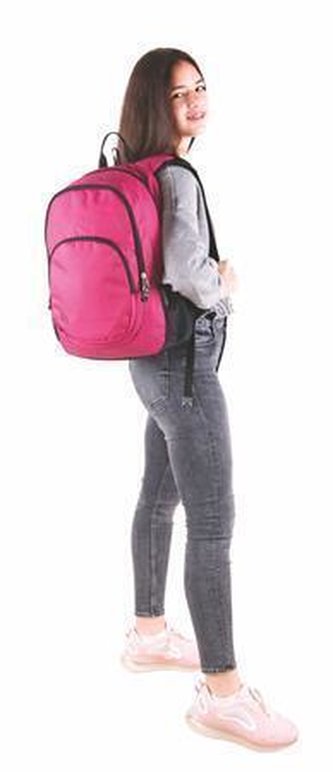 Batoh "Fusion" s přihrádkou na notebook, růžová, PULSE 121804