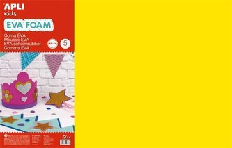 Pěnovka "Eva Sheets", žlutá, 400 x 600 mm, APLI 12760