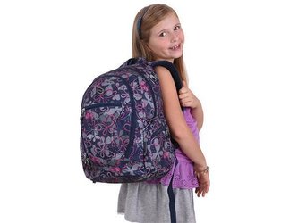 Batoh "Dobby Blue Butterfly", modrá-růžová PULSE