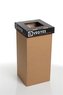 Koš na tříděný odpad "Mini", recyklovaný, černá, 20 l, RECOBIN
