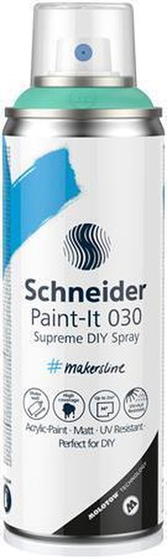Akrylová barva ve spreji "Paint-It 030", tyrkysová, 200 ml, SCHNEIDER ML03050034 Akrylová barva ve spreji "Paint-It 030", tyrkysová, 200 ml, SCHNEIDER ML03050034