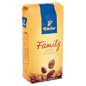 Káva zrnková, pražená, vakuově balené, 1000 g, TCHIBO "Tchibo Family"