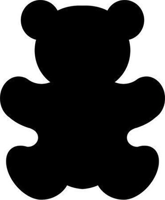 Ozdobná děrovačka, 16 mm, medvídek