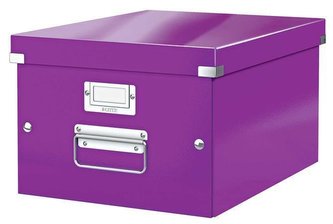 Univerzální krabice "Click&Store", fialová, A4, LEITZ