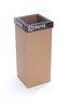 Odpadkový koš na tříděný odpad "Office", černá, recyklovaný, 60 l, RECOBIN