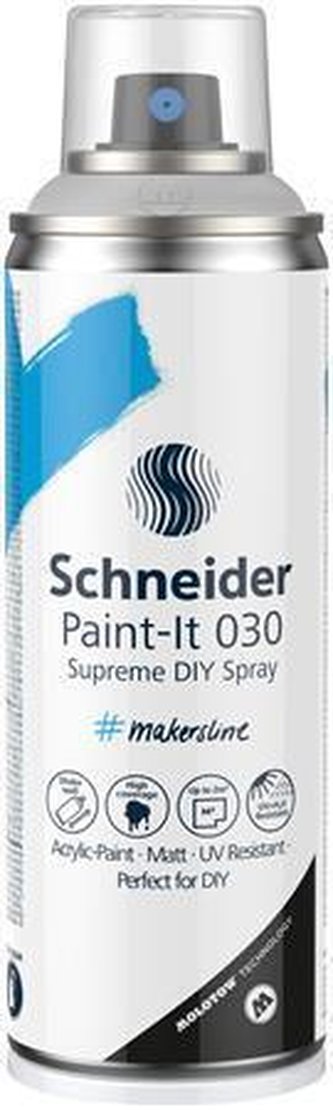 Akrylová barva ve spreji "Paint-It 030", univerzální základní nátěr, 200 ml, SCHNEIDER ML03050480 Akrylová barva ve spreji "Paint-It 030", univerzální základní nátěr, 200 ml, SCHNEIDER ML03050480