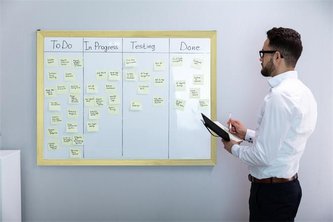 Bílá tabule, 60x90cm, dřevěný rám, VICTORIA