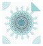 DETEXPOL Přehoz na postel Mandala green  Polyester, 170/210 cm