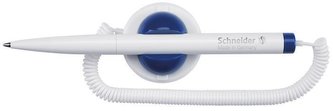 Pero se stojánkem  "Klick-Fix-Pen", bílá-modrá, SCHNEIDER