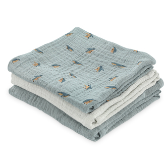 Mušelínová plenka 3-pack mix - 55 x 55 cm Peppy Penguins Mušelínová plenka 3-pack mix - 55 x 55 cm Peppy Penguins