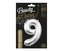 Balon foliowy B&C cyfra 9 srebrna 85cm