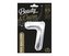 Balon foliowy B&C cyfra 7 srebrna 85cm