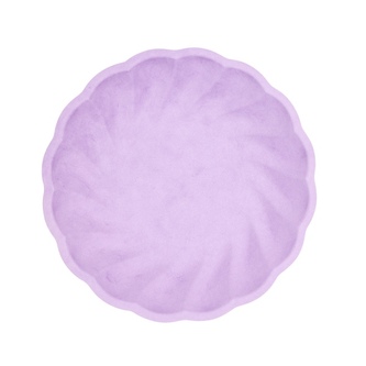 EKO - papírové talíře kulaté - Vert Decor, pastelově fialové - 22,9 cm 6 ks