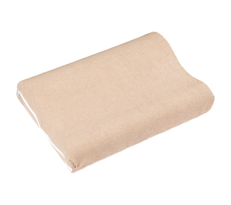 POVLAK na  anatomický polštář - Froté, kávová - 45x30 cm (povlak na zip)