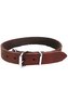 Obojek kožený Rondo hnědý 52/2,5cm KAR