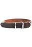 Obojek kožený Rondo hnědý 57/2,5cm KAR