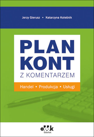 Plan kont z komentarzem - handel, produkcja, usługi