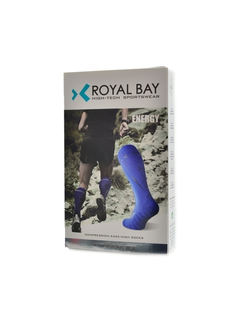 Royal Bay - Energy kompresní podkolenky modré 5999 - C2 velikost 39-41