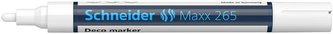 Křídový popisovač "Maxx 265", bílá, 2-3mm, tekutý, SCHNEIDER