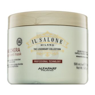 Vlasová kosmetika  v naší nabídce nese jména těch nejslavnějších kadeřnických značek. Masky na vlasy značky Il Salone Milano z kolekce  byly vytvořeny pro barvené vlasy speciálně pro ženy. Tento kadeřnický zázrak má objem 500 ml.