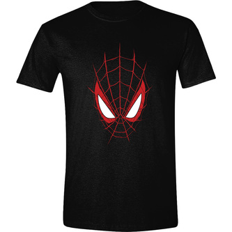 Pánské tričko Marvel|Spiderman: Face (L) černá bavlna