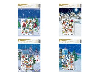 adventní kalendář samolepky 245x360mm 8886002