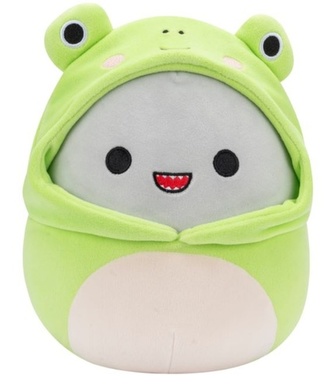 Squishmallows Žralok v kostýmu žáby Gordon