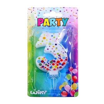 Svíčka dortová s tečkami č. 3