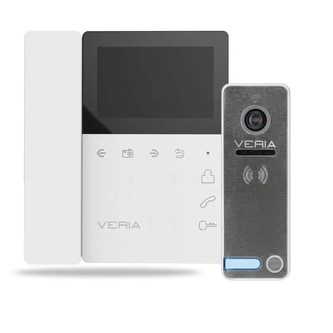 SET Videotelefon VERIA 7043B bílý + vstupní stanice VERIA 230