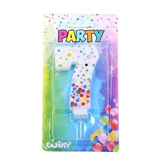 Svíčka dortová s tečkami č. 7