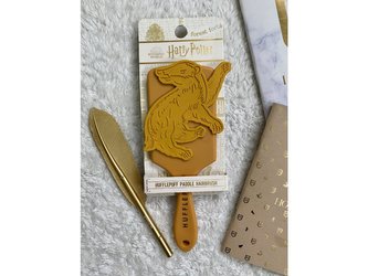 Hřeben/kartáč na vlasy žlutý, Mrzimor, Harry Potter Hřeben: 3D znak koleje