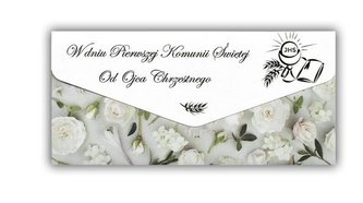 Kartka-koperta Komunia