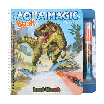 Omalovánka | Dino World Aqua Magic Book, S magickým fixem