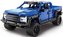 Klocki CADA. Niebieski samochód Pojazd terenowy Smash Off-Roader Pull-back 390 elementów
