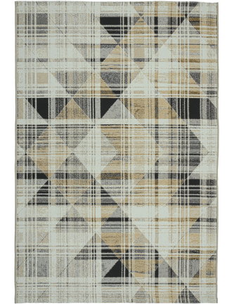 Venkovní vzorovaný koberec TROJKAT krémová 160x220 cm Multidecor